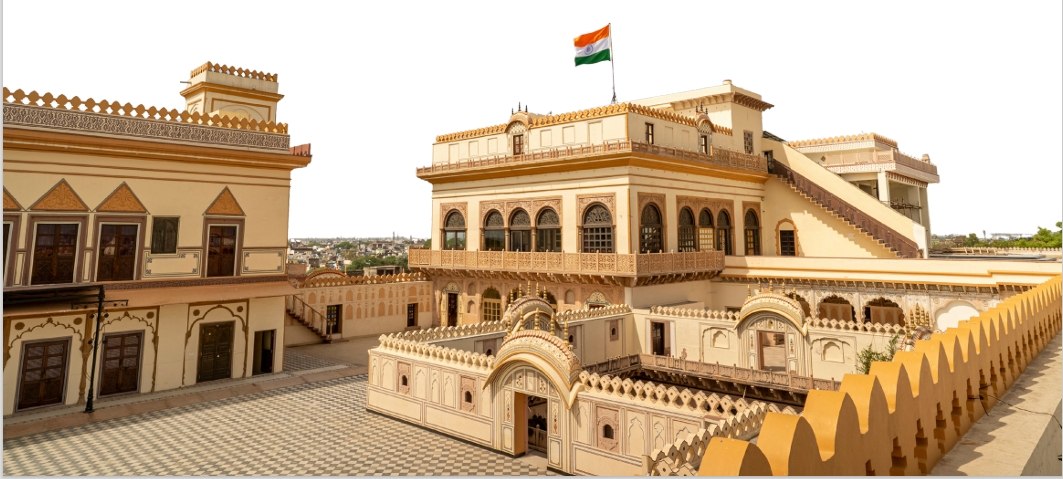 Courtyards and heritage architecture of Mahal Khas Palace